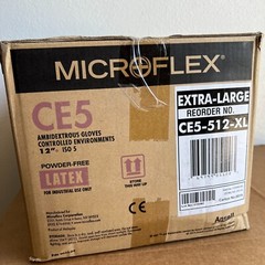 Microflex CE5-512-XL Ambidextrous Latex Gloves 12″ ISO5 size XL Extra large