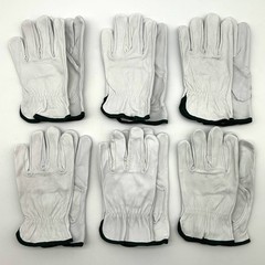 PIP 991K Leather Drivers Gloves Size Medium Keystone Thumb Slip On Cuff 6 Pairs