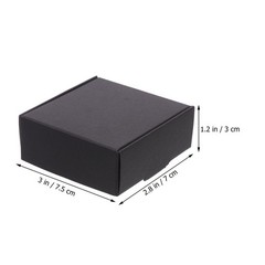 20Pcs Black Mailing Packing Boxes with Compressive Resistance and Clear Design