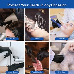 JMU Advance Nitrile Examination Disposable 3.5 Mil Powder Latex Free XS-XL