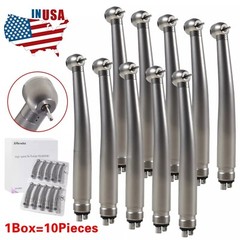 4 Hole Dental High Speed Handpiece Large Head Single Water Spray Air Turbine 10