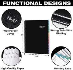 Weekly and Monthly Planner 2026-2027, July 2026-June 2027, 8.5” x 11” | Academ