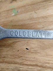 Vintage Goldblatt Masonry Bricklayer Skate Wheel Joint Raker Tool Aluminum