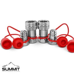 1/2″ Ag Hydraulic Quick Connect Couplers Couplings, Ball Pioneer Style 2 Sets