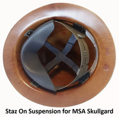 MSA Skullgard Full Brim Hard Hat With STAZ ON Suspension – Natural Tan
