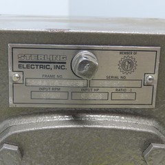 Sterling 2206BQ020562SWD 20:1 Ratio Left Angle Gear Reducer 87.5RPM Out 1.243HP