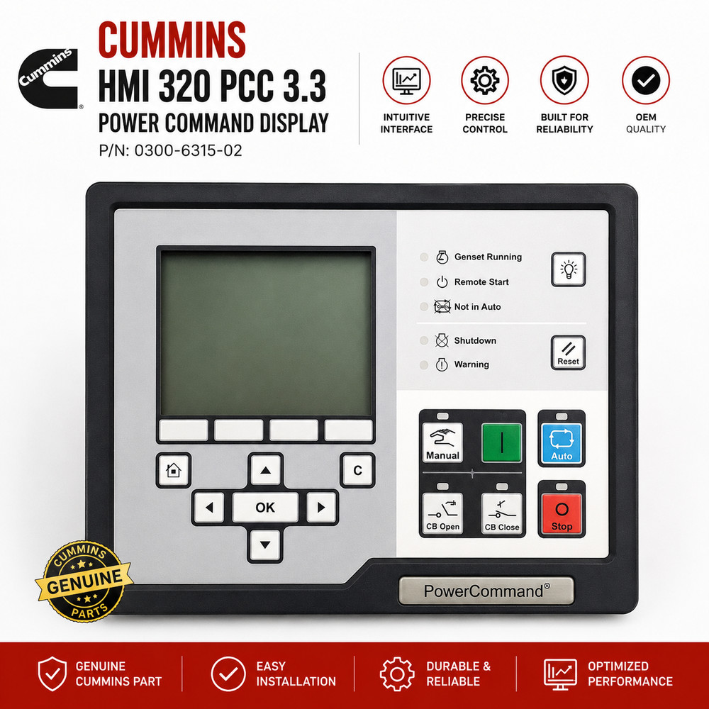 Cummins HMI 320 PCC 3.3 Power Command Display, 0300-6315-02