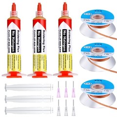 Blulu 6 Pcs 10ml 8341 No Clean Solder approx. 5 feet, As the Pictures Shown