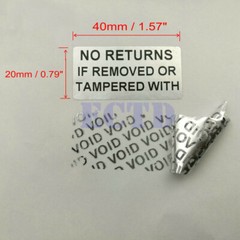 500PCS NO RETURNS IF REMOVED Warranty VOID Security Sticker Best Quality