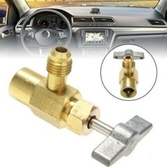 Can Tap Valve Refrigerant Opener Dispenser Tank Adapter 1/4 Freon hose Self Seal