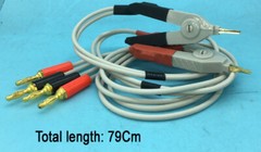 Four Wire (Kelvin) Test Clips Tweezers with BNC/banana plug for LCR Meters