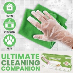 Keppi 100 pcs Disposable Gloves – BPA & Latex Large (Pack of 100), 100 Pack