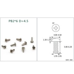 Self Tapping Screws Pan Head PB1/1.2/1.4/1.5/1.6/1.7/1.8/2mm Carbon Steel Bolts