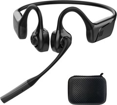 Smof Open-Ear Headphones with Mic, Bluetooth Headphones with Microphone Bluet…