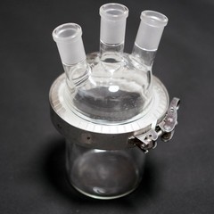 1000 ml lab glass reactor bottle chemistry reacting vessel removable lid 24/40