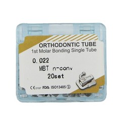 80pc Orthodontic Buccal Tubes 1st 2nd Molar Single Tube MBT Roth 022 UR UL LL LR
