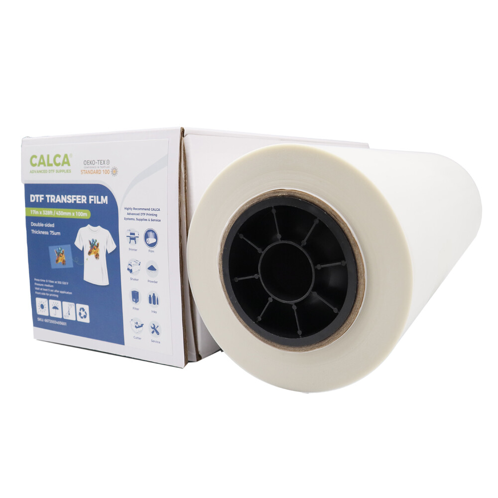 USA 17in x 328ft Double Sided DTF Film Premium Roll – Warm Peel Transfer Film