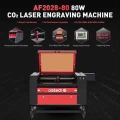 OMTech 80W 20×28 CO2 Laser Engraving Cutting Machine with CW-5200 Water Chiller