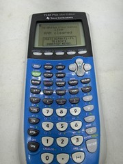Texas Instruments TI-83 Plus Blue Silver Edition Graphing Calculator