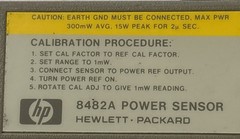 HP/ Hewlett Packard 8482A Power Sensor
