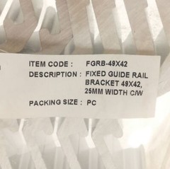 Lot of 10 Dorner FGRB-49X42 FlexMove Fixed Guide Rail Brackets, Aluminum