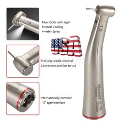 Dental 1:5 Increasing Contra Angle FG1.6mm LED Fiber Optic Handpiece SANDENT USA