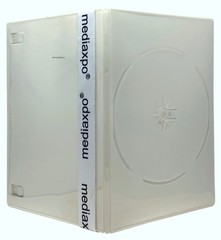 100 SLIM Solid White Color Single DVD Cases 7MM & 100 OPP Bags