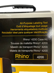 Dymo Rhino 4200 Handheld Industrial Thermal Label Maker Case Kit Bundle