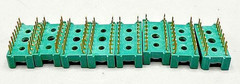 Lot 8 Vintage Cinch 16-Pin DIP IC Sockets Gold Contacts Through Hole NOS