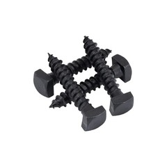 Rustic Square Lag Screws, Ruspert Weatherproof Coating, Black Exterior Lag Bo…