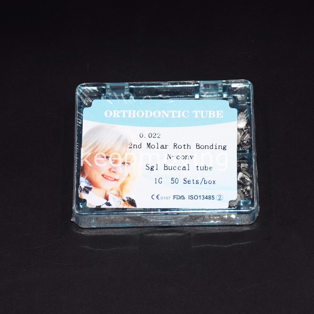 1 Box Dental Orthodontic Buccal Tube Single Bondable Non-Conv 2nd Molar Roth 022