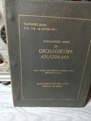 Vintage 1961 US Navy Bureau Of Ship AN/USM 24c Oscilloscope