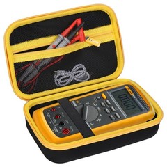 Hard Case for Fluke 87-V 87V Max 77-IV 83V 88V Digital Multimeter Black/Yellow