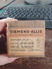 Siemens Overload Relay 1.2-1.8 Amp 3ZA4041-8AH00 (TA68MS)