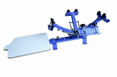 4 Color 1 Station Screen Printing Press Machine with Stand Printer for Shirt