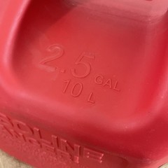 No Spill 1405 No-Spill Gas Can 2.5 Gallon Push Button Control USA Made
