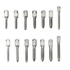 Dental Endo Pure Titanium Assorted Conical Screw Posts Root Canal 20 Size 30 Pcs