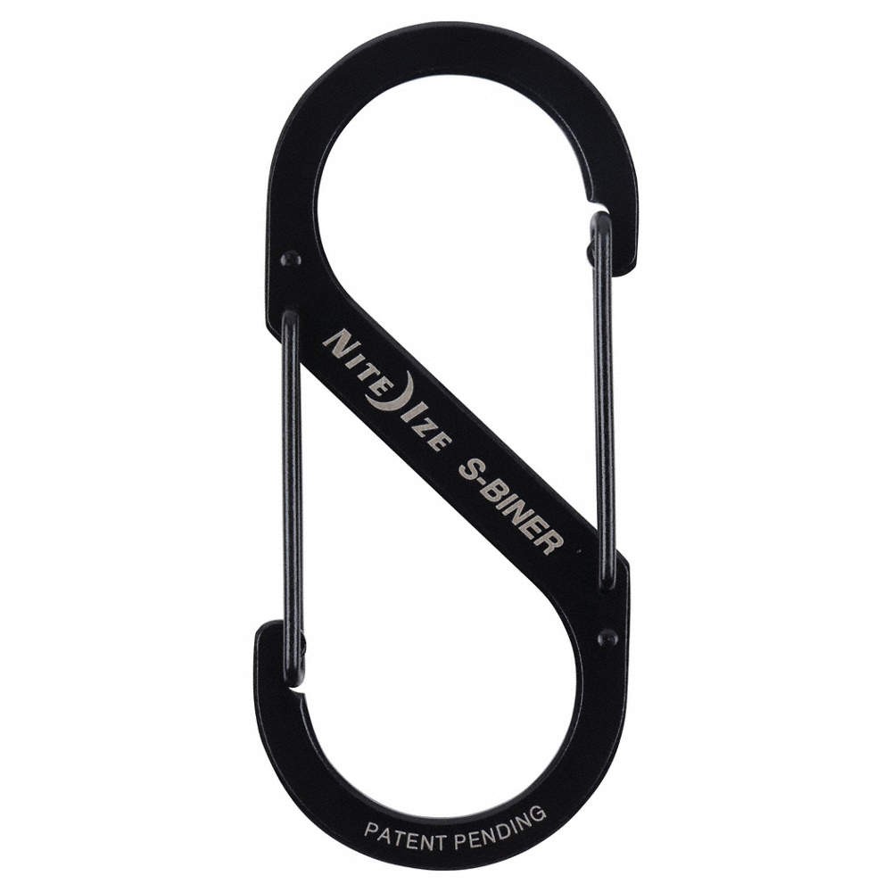 NITE IZE SB4-03-01 Double Carabiner, SS, 75 lb Limit 23PF81