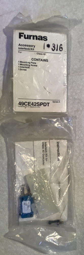2 Furnas Accessory Interlock kit 49CE42SPDT NEW