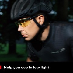 NoCry Yellow Safety Glasses for Men – ANSI Z87 Rated One Size,