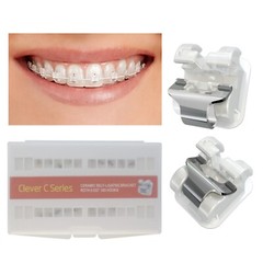 Orthodontic Bracket Self Ligating Ceramic Clear Aesthetic Interactive Roth 0.022