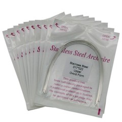 100Pcs Dental Ortho Arch Wire Round/Rectangular Stainless Steel Ovoid/Natural