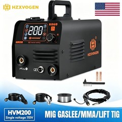 Portable HZXVOGEN HVM200 110V US Digital Display Mini ARC Stick Welding Machine