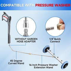 16 Inch 4000 PSI Undercarriage Washer with 3 Extension Wands