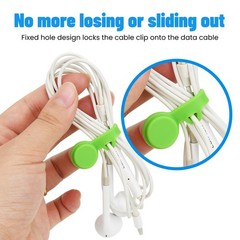 Silicone Magnetic Cable Ties Reusable Cord Organizer Twist Ties Silicone Cord…