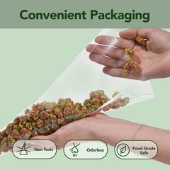 Cone Cellophane Bags with Twist Ties – 7 x 15 Inch (200 Pack) — Clear Cone-Sh…