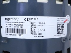 Genteq 5SME39HXL3031 ECM 3.0 Blower Motor 1/2HP 120/240V 1050RPM 101564-01 GC08