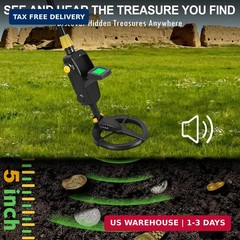 Metal Detector for Kids, Lightweight & Waterproof with 7.5 Inch Search Coil, Int