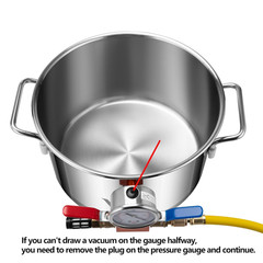 5 Gallon Vacuum Chamber with Tempered Glass Lid,304 Stainless Steel