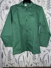 Weldas Flame Retardant Cotton Welding Jacket, Green, Medium